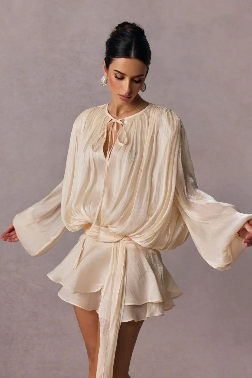 Beryl Ruffle Mini Dress