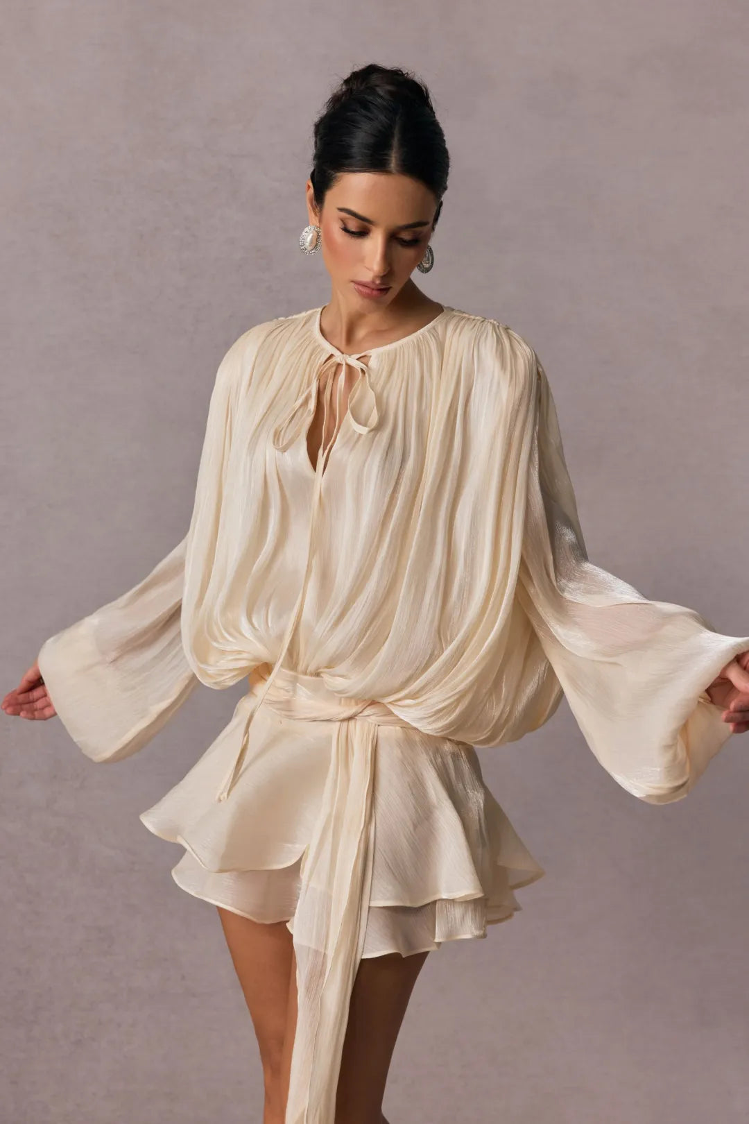 Beryl Ruffle Mini Dress