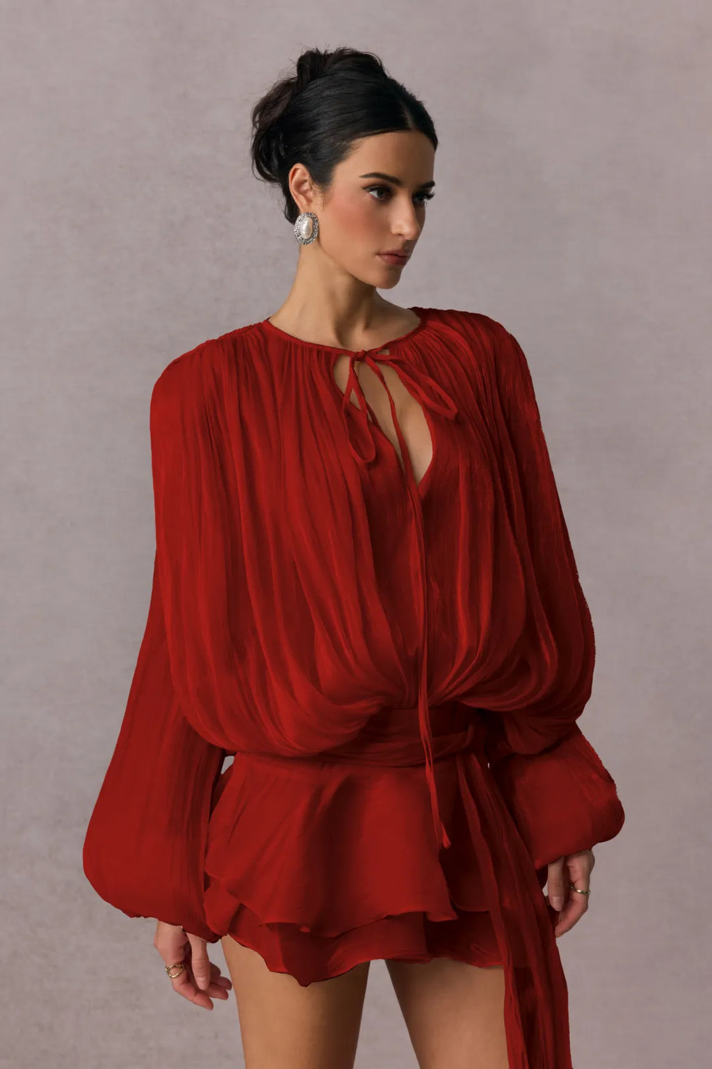 Beryl Ruffle Mini Dress