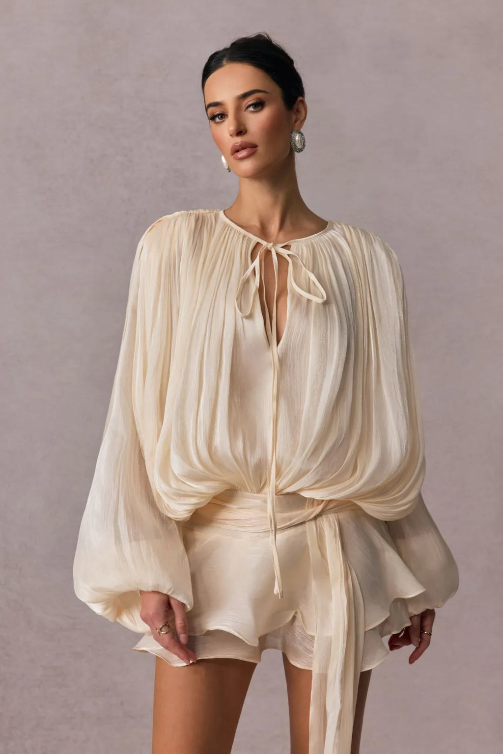Beryl Ruffle Mini Dress