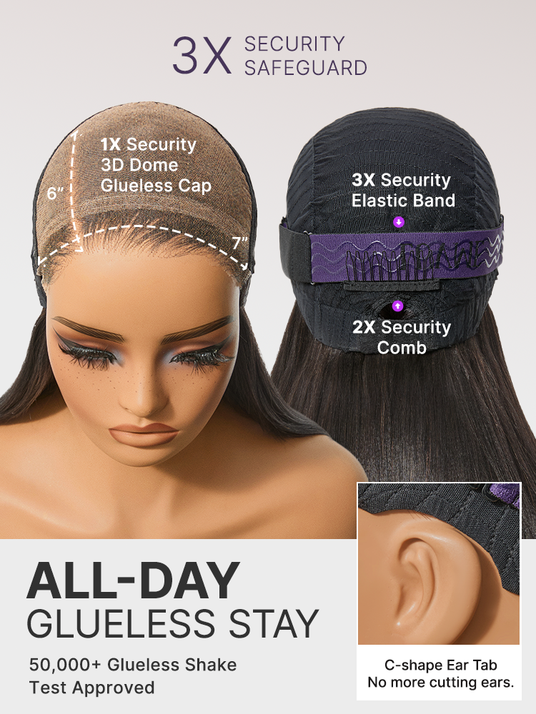 The Amara Wave™ – Glueless 7×6 HD Lace Loose Body Wave Wig