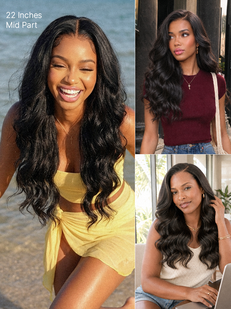 The Amara Wave™ – Glueless 7×6 HD Lace Loose Body Wave Wig