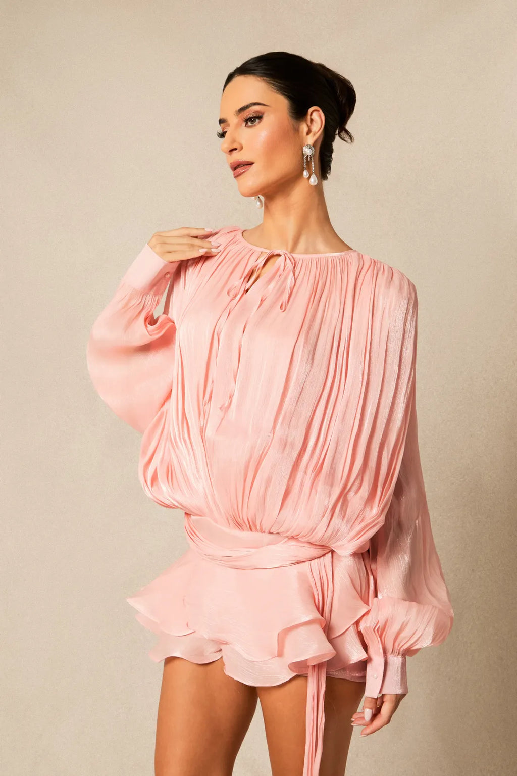 Beryl Ruffle Mini Dress