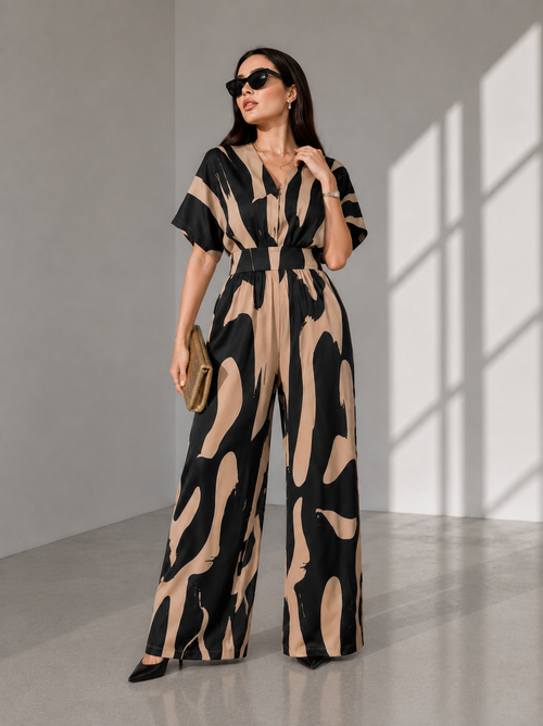 Abstract Elegance Jumpsuit
