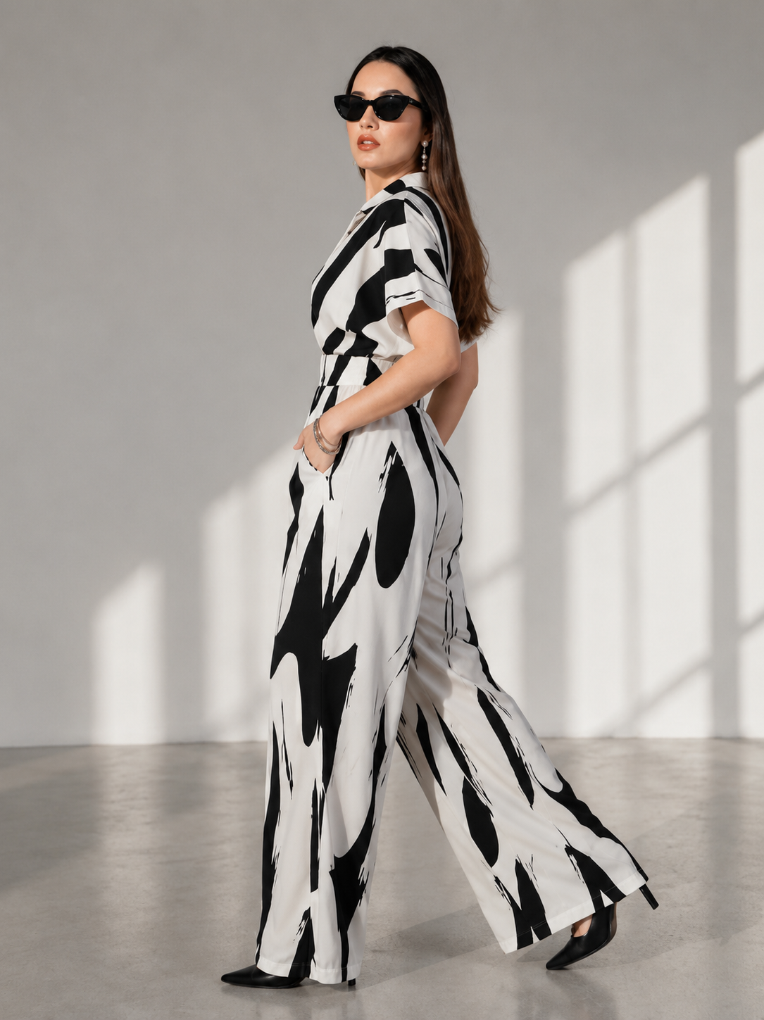 Abstract Elegance Jumpsuit