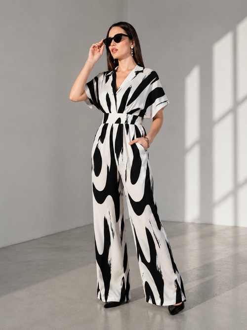 Abstract Elegance Jumpsuit