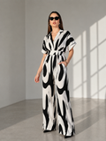 Abstract Elegance Jumpsuit