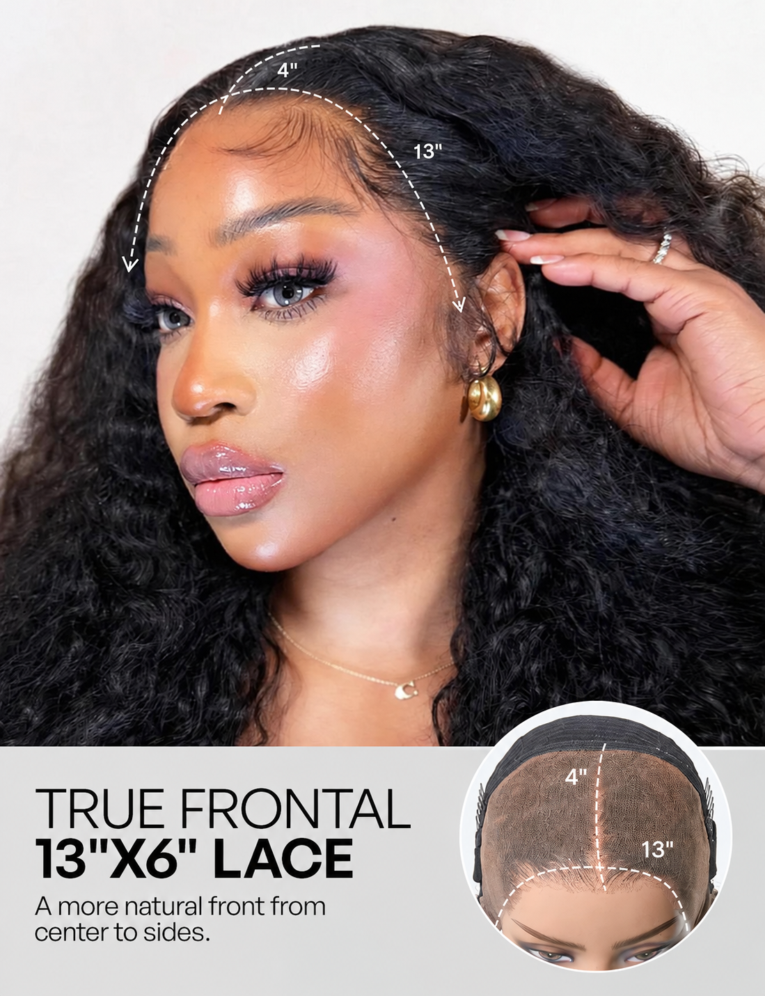 Veloura Curl™ – Glueless 13×4 Water Wave Wig